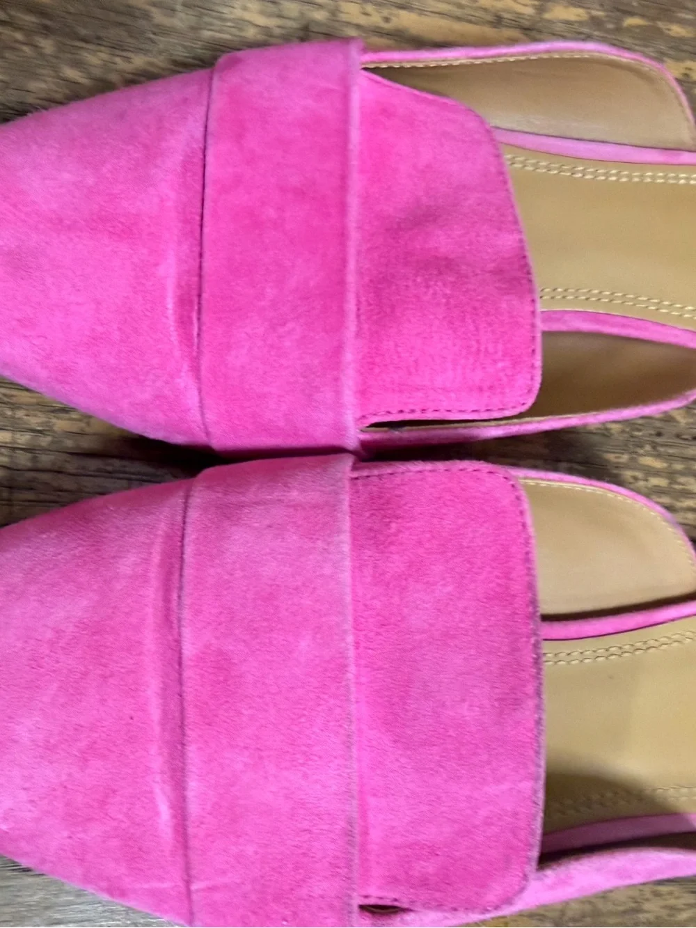 Tory Burch Rosalind Mule Lancaster Suede Crazy Pink Slides Shoes Womens 8.5